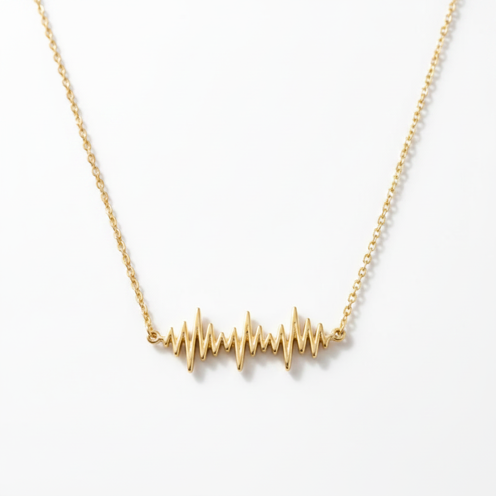 NFC Soundwave Necklace | Scan to Hear Their Voice | Personalized Love Memory Jewelry
