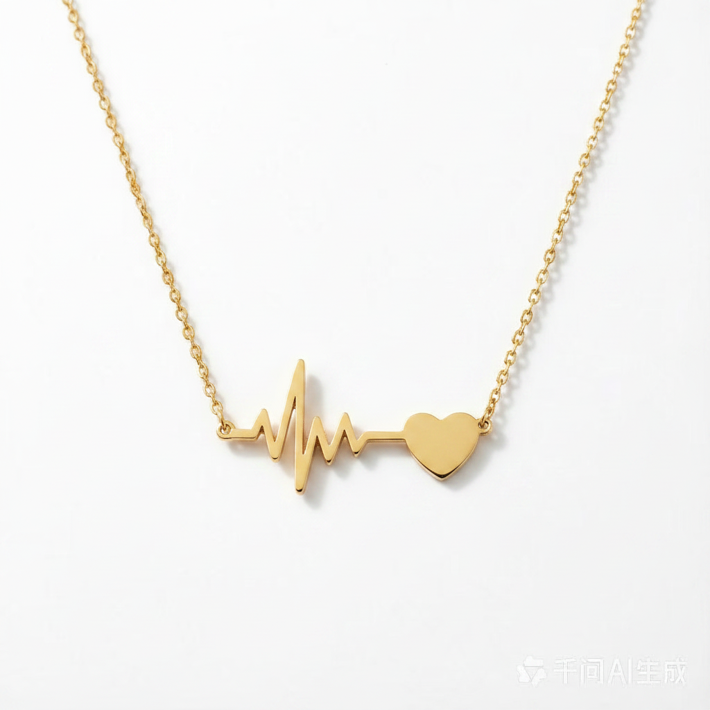 NFC Heartbeat EKG Necklace | Scan to Hear Their Heartbeat | Love Memory Jewelry for Her