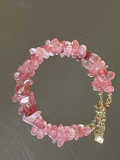 Handmade Nature Chipped Semi-Precious Gemstone Bracelet