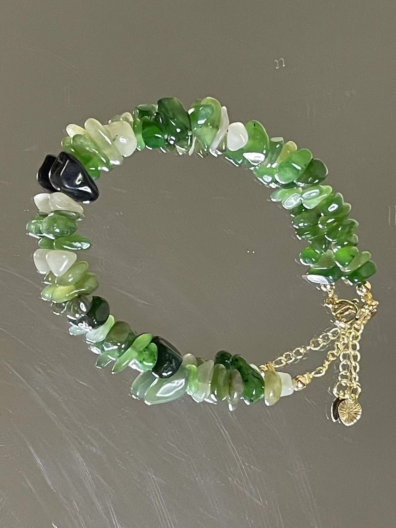 Handmade Nature Chipped Semi-Precious Gemstone Bracelet