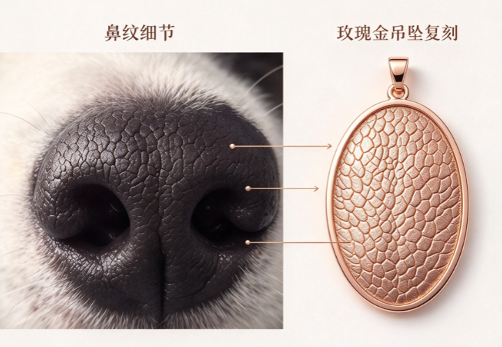 NFC Pet Nose Print Necklace | Scan to Hear Their Voice | Personalized Memorial Jewelry