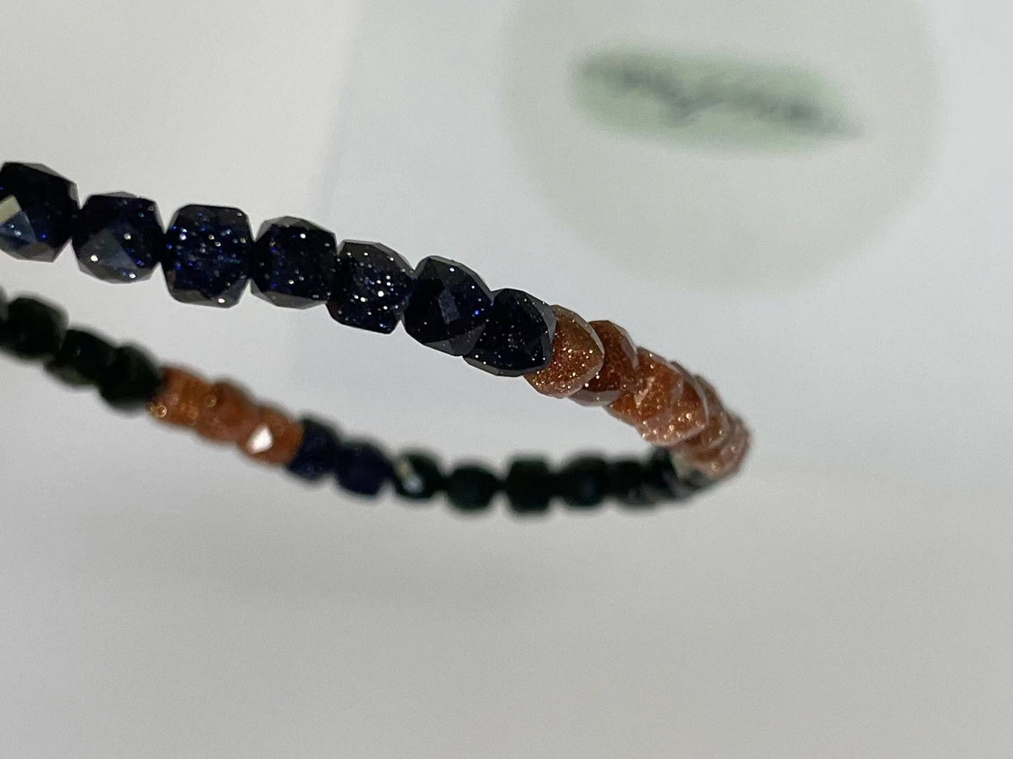 Real Crystal Gemstone Bracelet Natural Stone Chakra Bead Anxiety Gift UK Unisex