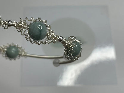 Serenity Green Jade Wire-Wrapped Bracelet