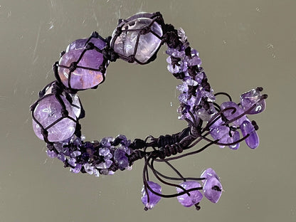 Mystic Vibes Handwoven Amethyst Energy Bracelet