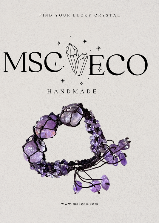 Mystic Vibes Handwoven Amethyst Energy Bracelet