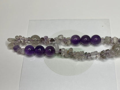 Amethyst Serenity Black Cord Pearl Harmony Bracelet