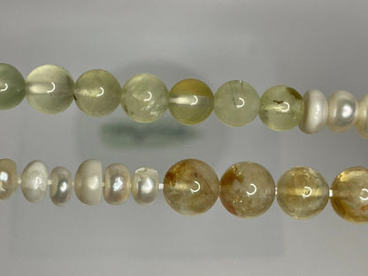 Sunlit Elegance: Lemon Yellow & Fluorite Bloom Bracelet