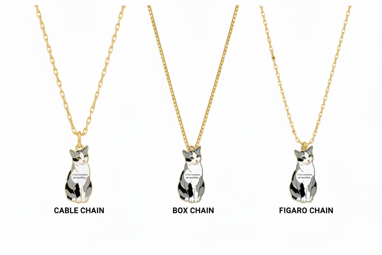 NFC Custom Cat Necklace | "A Love Unspoken, Yet Unyielding" | Personalized Memory Jewelry