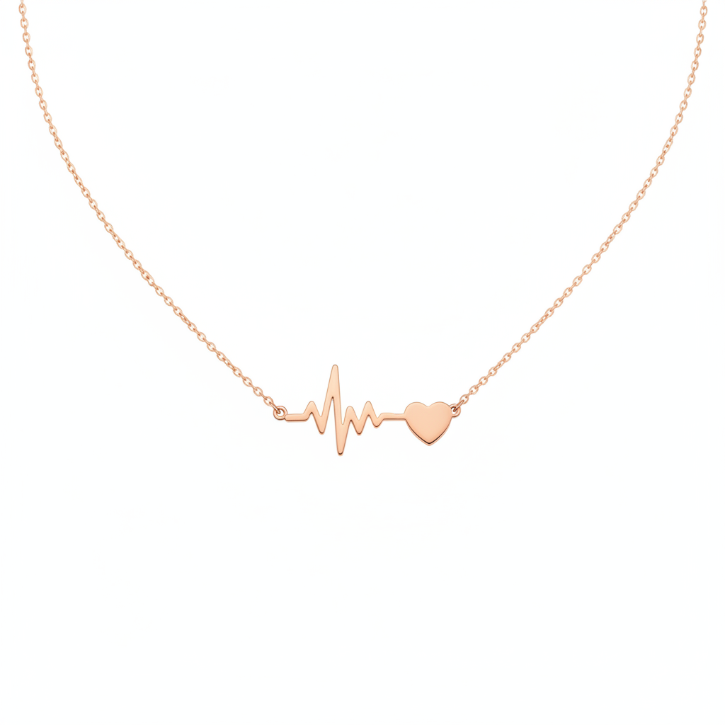 NFC Heartbeat EKG Necklace | Scan to Hear Their Heartbeat | Love Memory Jewelry for Her