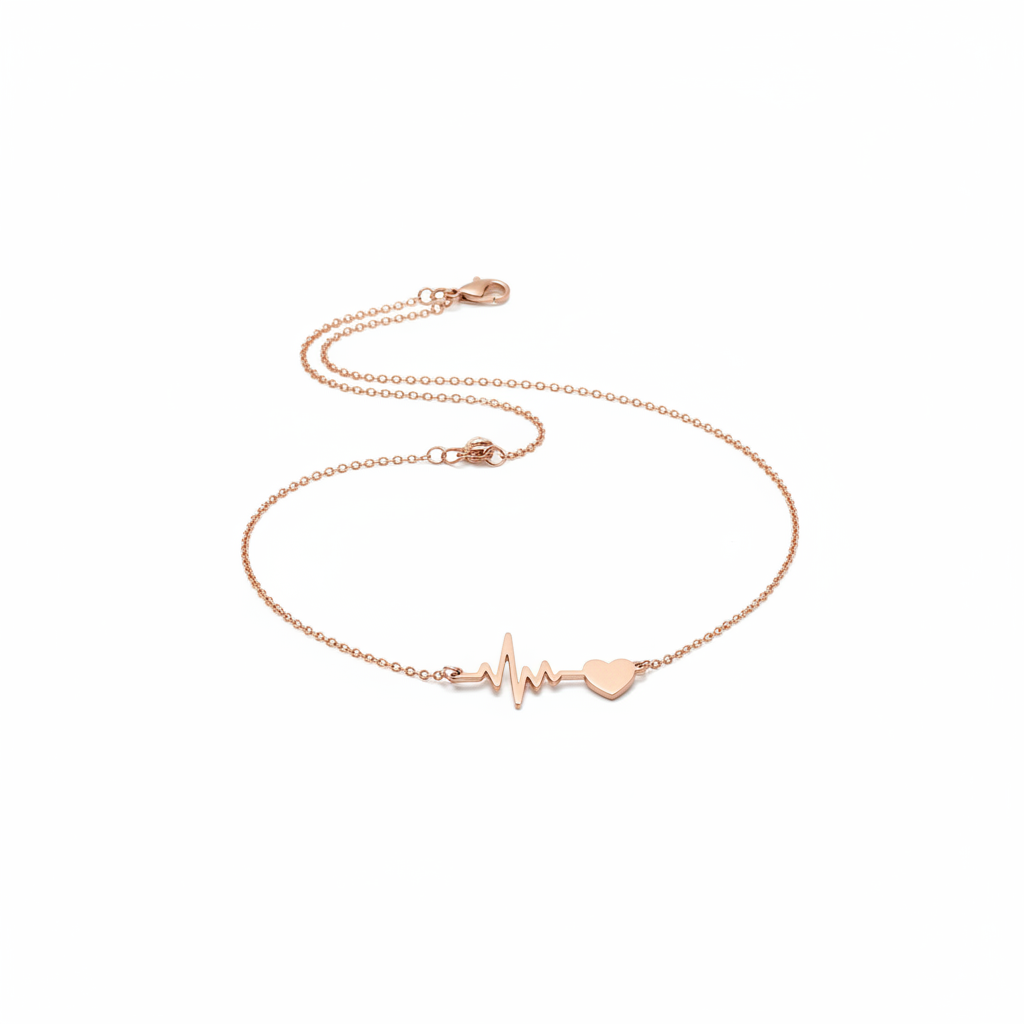 NFC Heartbeat EKG Necklace | Scan to Hear Their Heartbeat | Love Memory Jewelry for Her