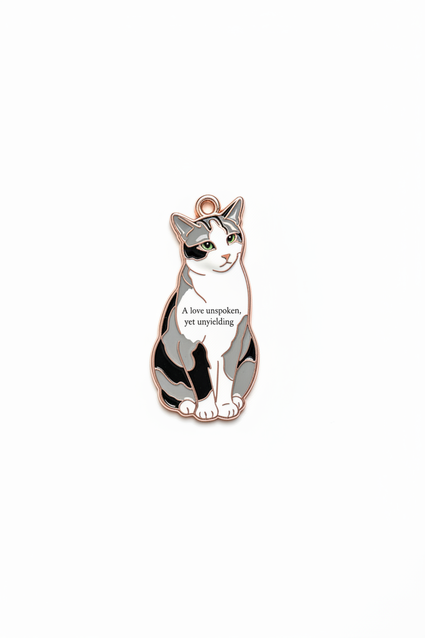 NFC Cat Necklace - Rose Gold