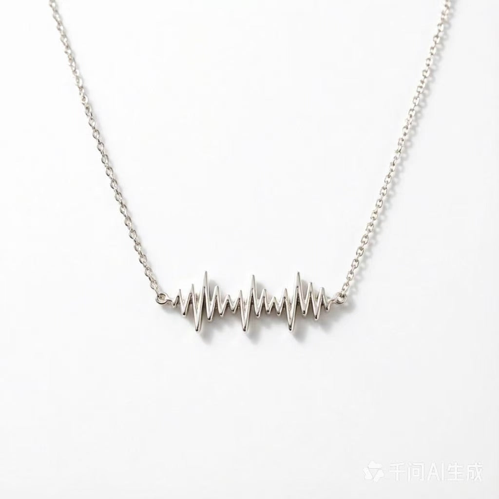 NFC Soundwave Necklace | Scan to Hear Their Voice | Personalized Love Memory Jewelry
