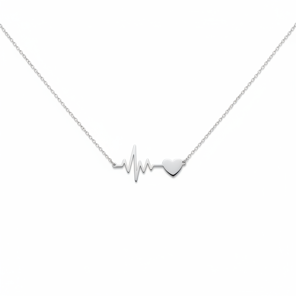 NFC Heartbeat EKG Necklace | Scan to Hear Their Heartbeat | Love Memory Jewelry for Her